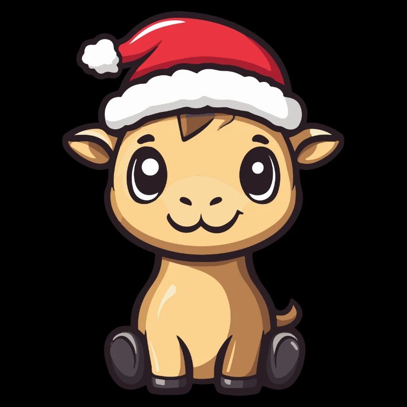 Chameau Noël mignon