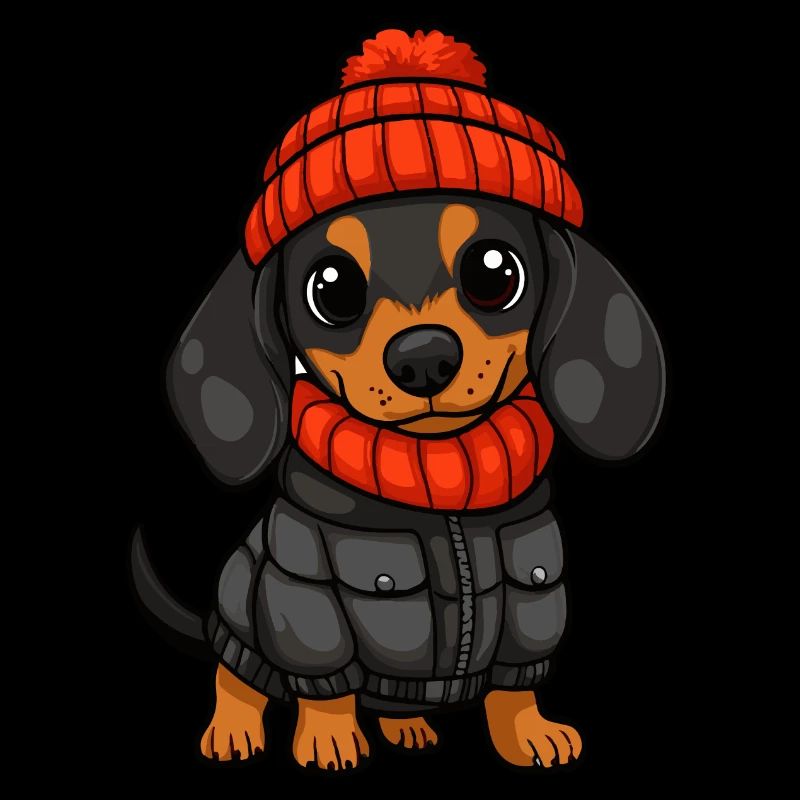 Dackel Dachshund Stylisch