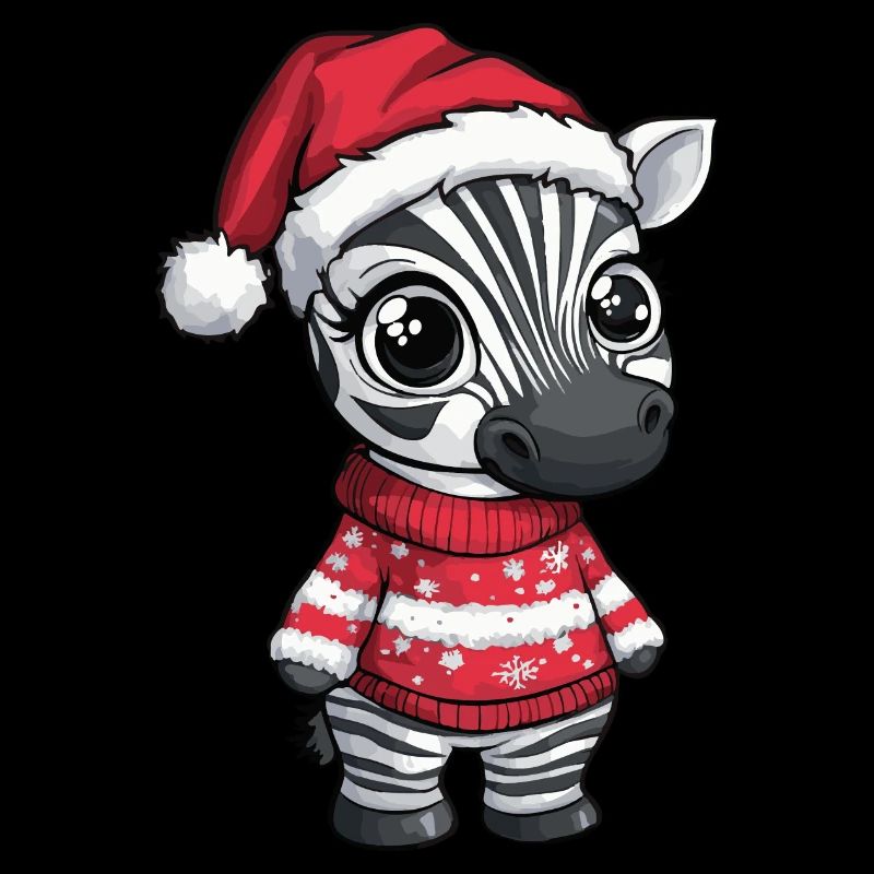 Zebra Weihnachten Comic