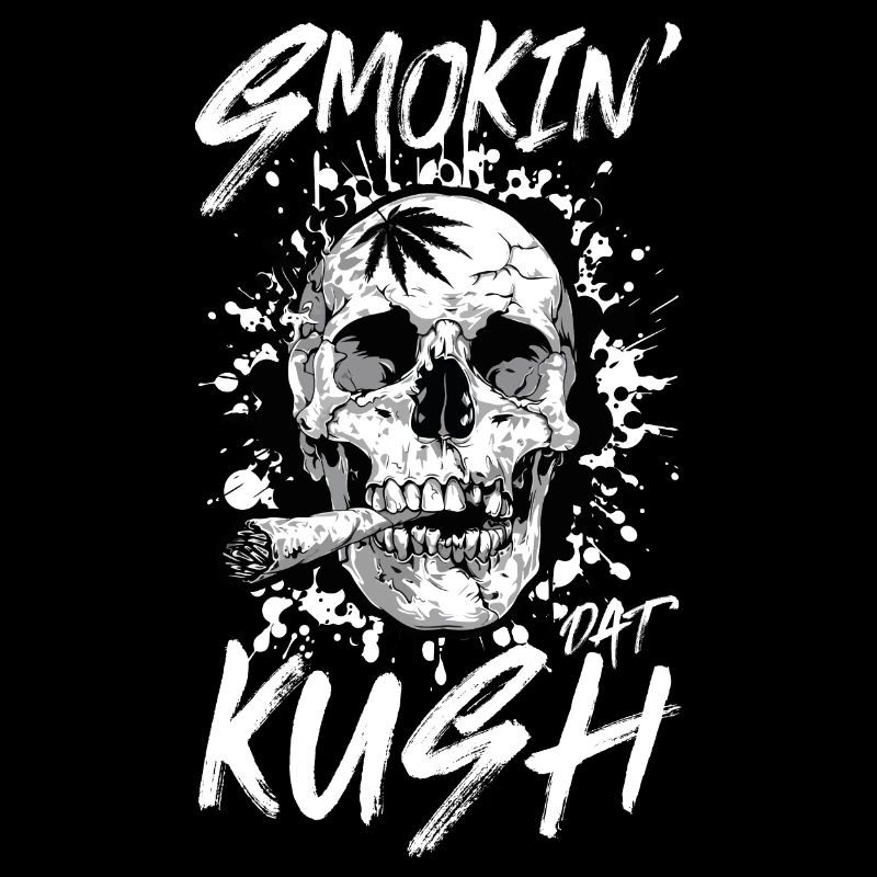OG Kush Raucher Totenkopf Joint