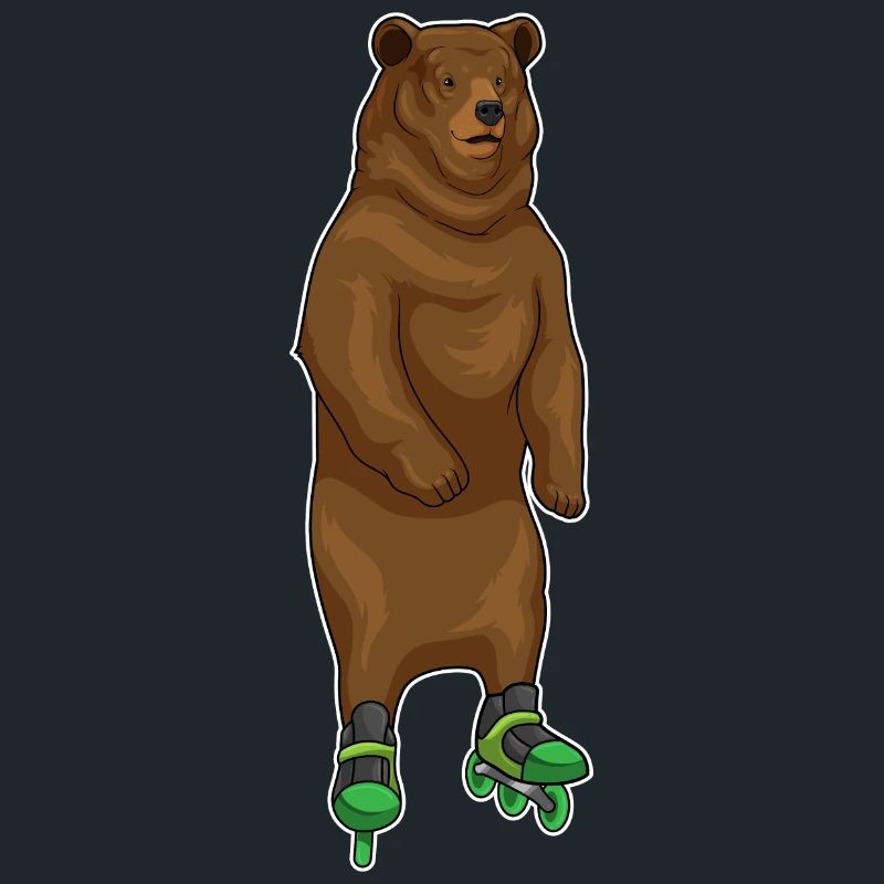 Bear inline skating roller skates