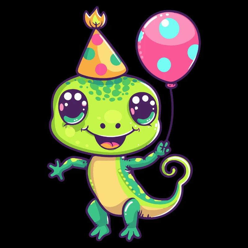 Echse Geburtstag Comic