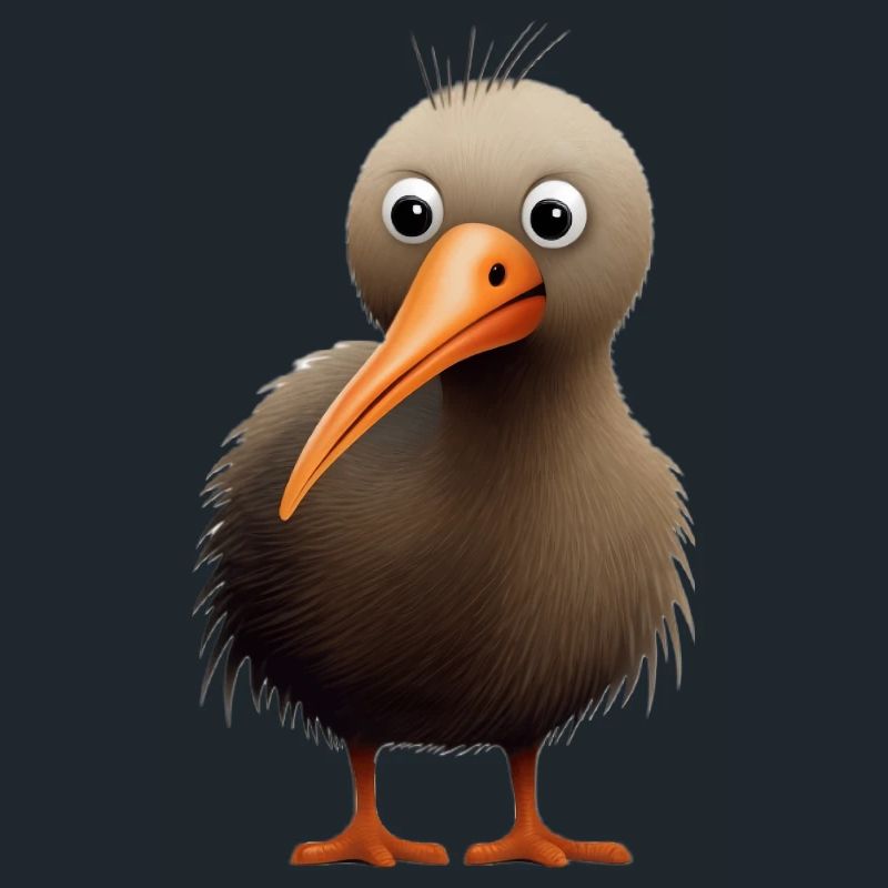 Mignon oiseau kiwi