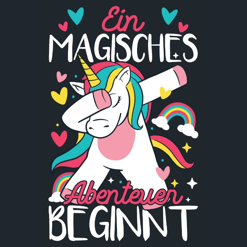 Grundschule Einschulung Schulkind Einhorn