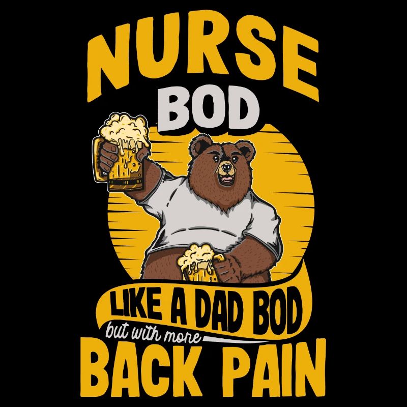 Nurse Bod Like A Dad Bod RN ER Registered Nurse