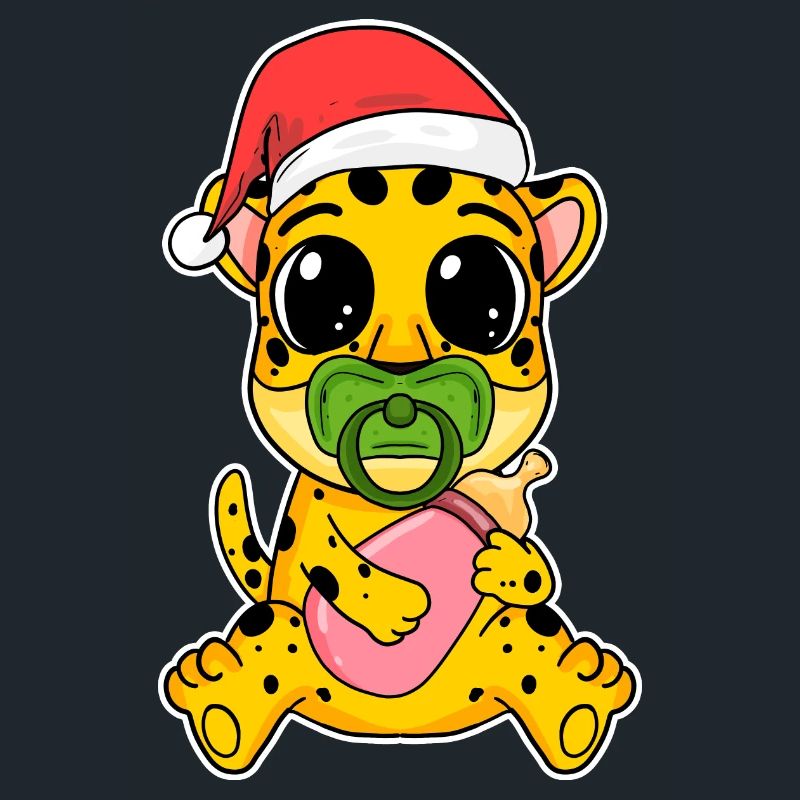 Guépard bébé Noël Noël enfant en bas âge