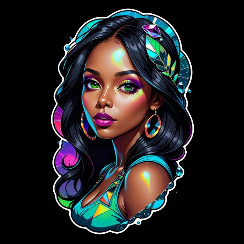 femme afro - beauté