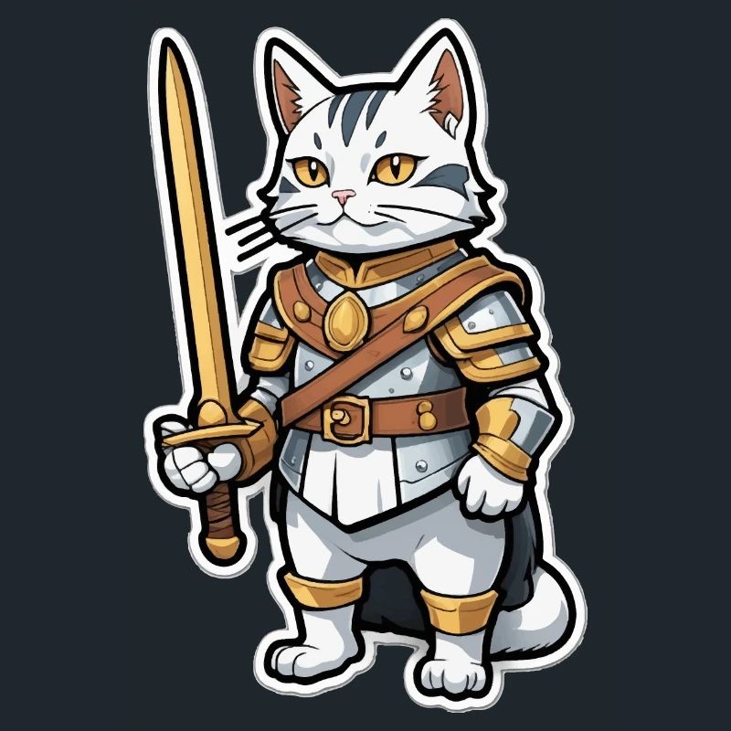 Katze Ritter Comic
