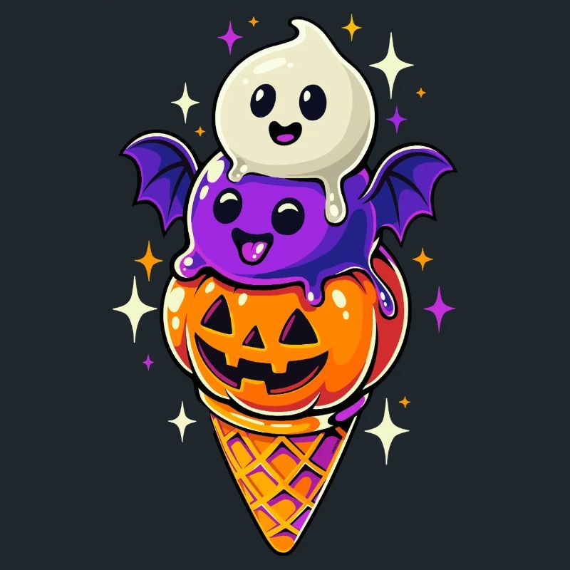 Halloween - glace citrouille
