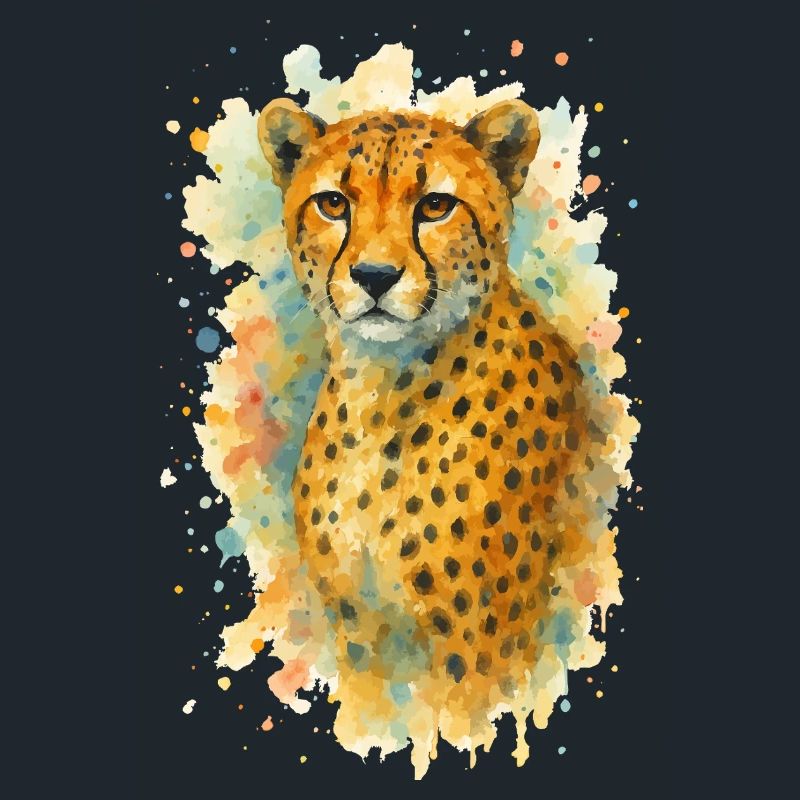 gepard tier aquarell
