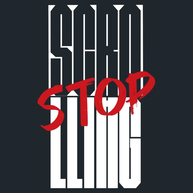 Stop Scrolling Typography design