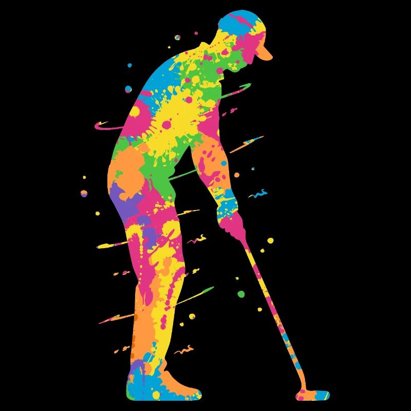 Golf Bunt Golfer Kinder Herren Golfspieler