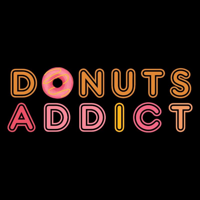 Donuts addict pink caramel