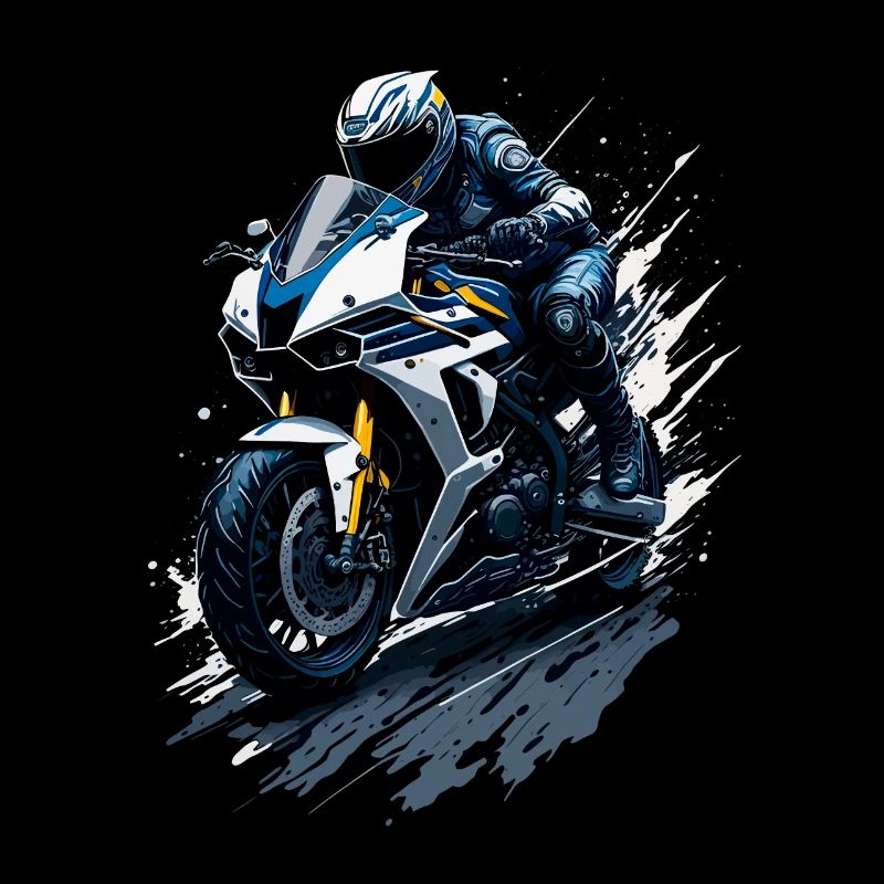 Sport motorcycle illustration