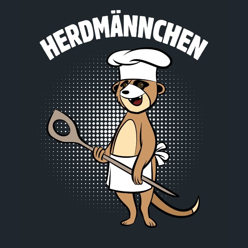 Herdmännchen - Erdmännchen mit Kochlöffel