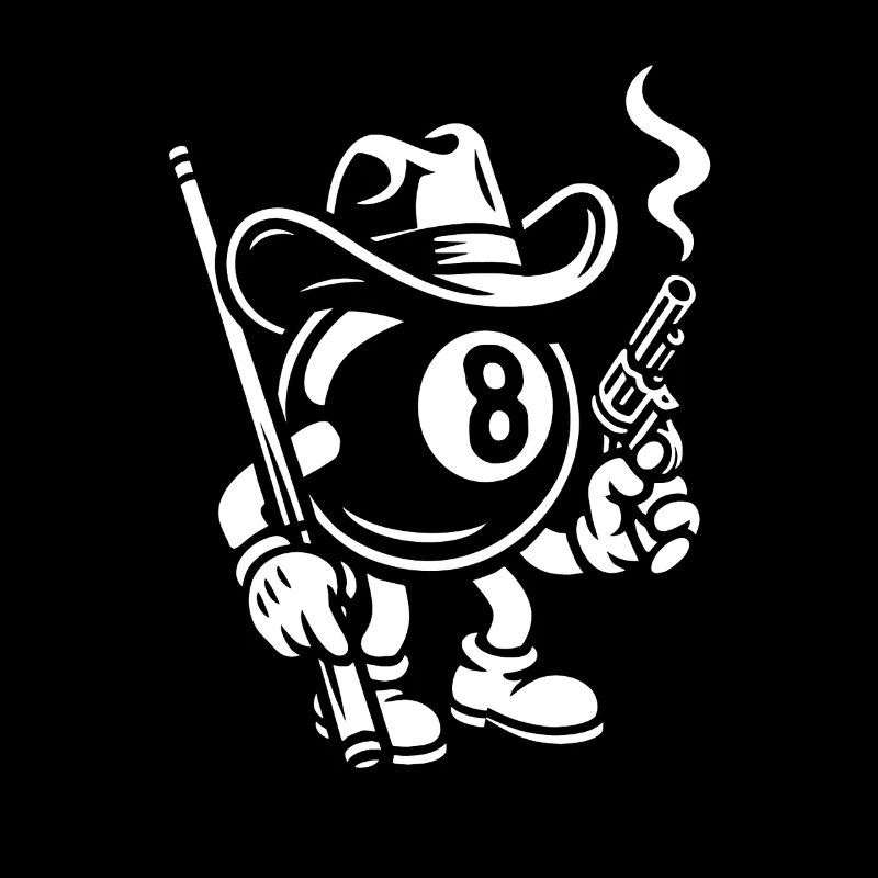 Billiard Cowboy - Billiard Player Gift