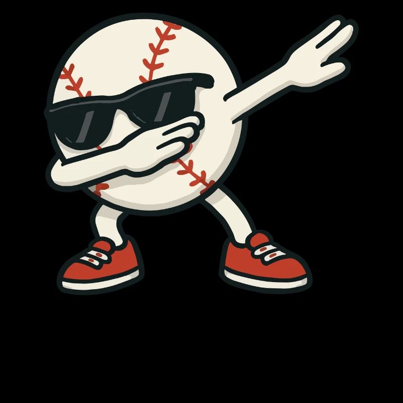 Lunettes de soleil de baseball Cartoon Dab Dance Dabbing