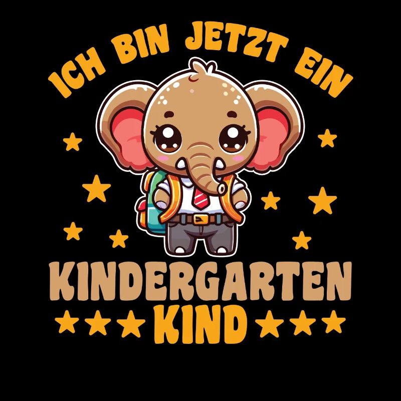 Jardin d’enfants Éléphant Je suis maintenant un