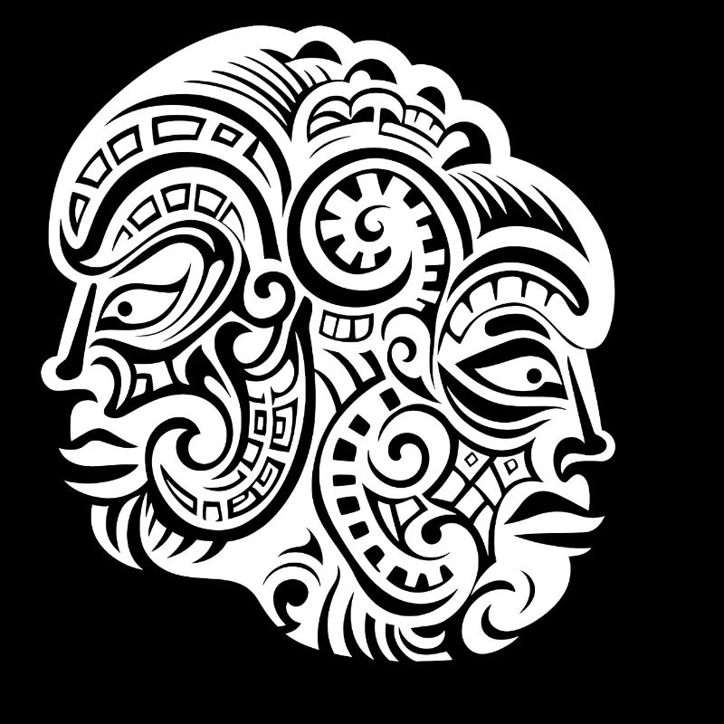 Art expressif du tatouage néo-zélandais des Maoris