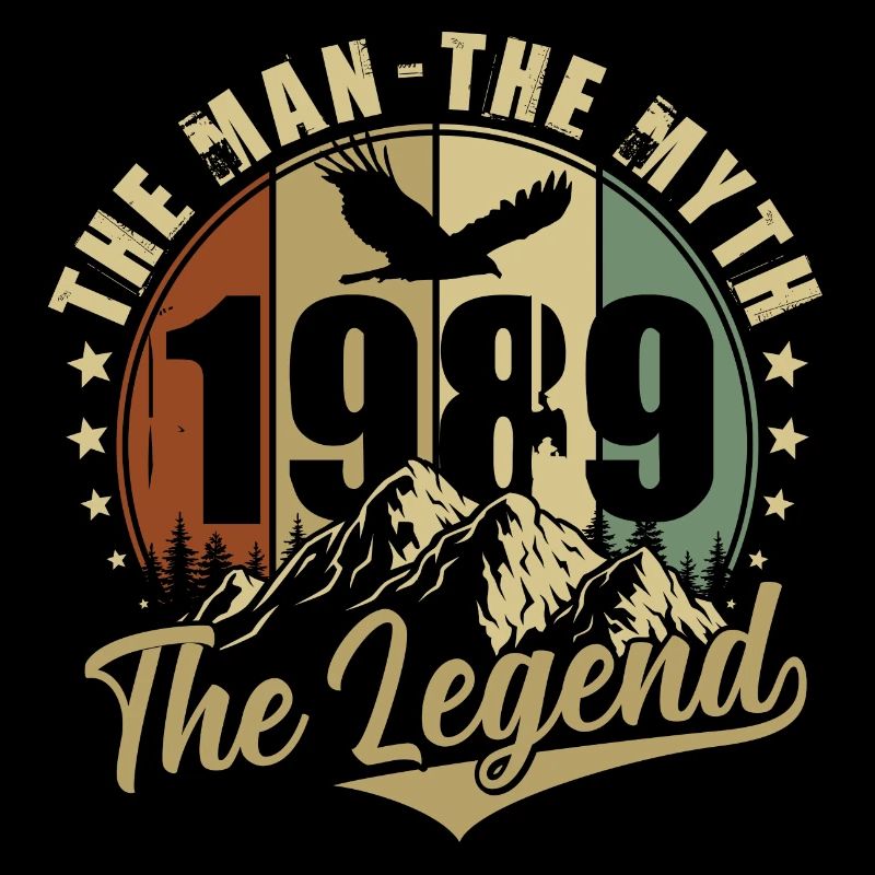 1989 Vintage Born Man Myth Legend