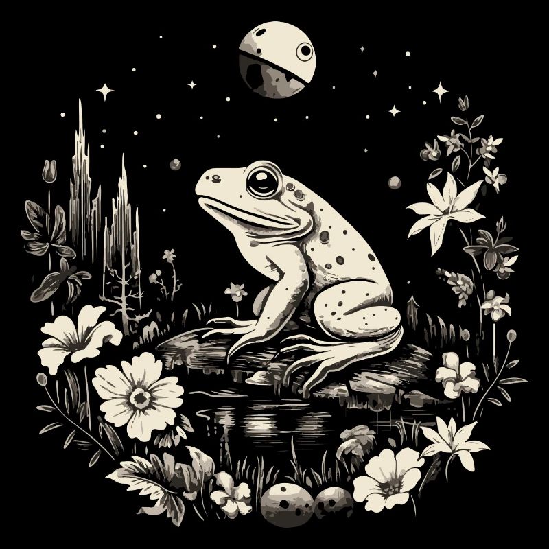 frosch cottagecore mond