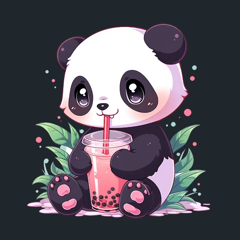 Kawaii Panda bubble tea boba tea