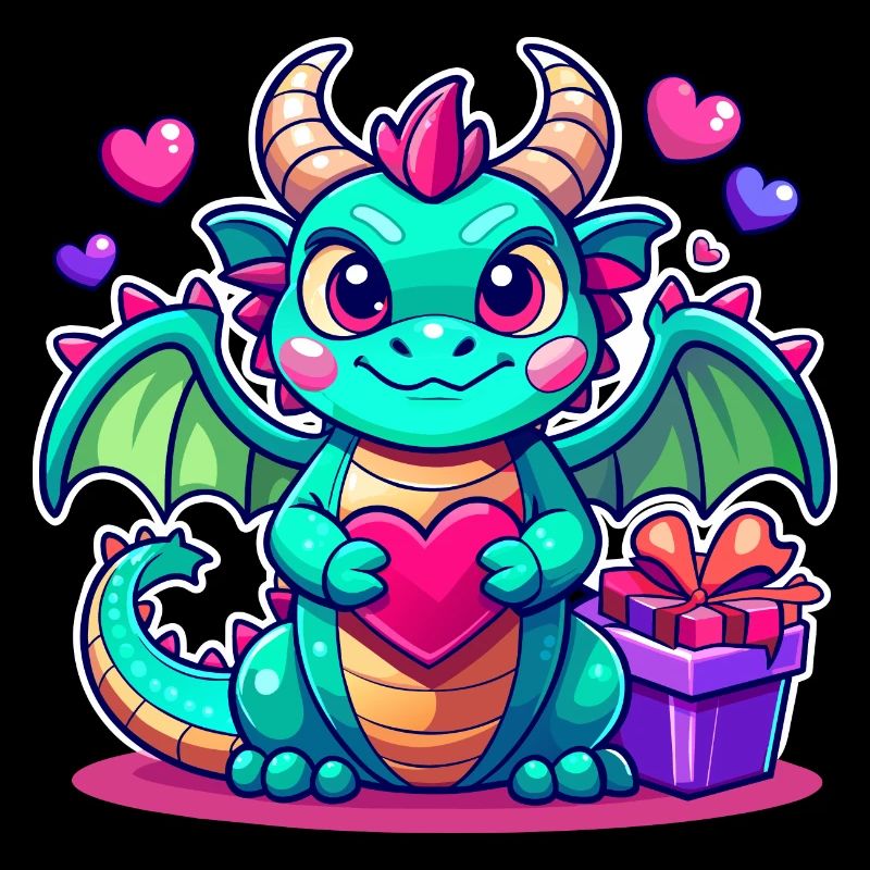 Farbenfroher Drache