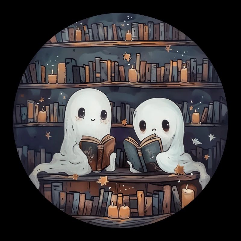 Ghosts, Reading, Book, Library, Halloween