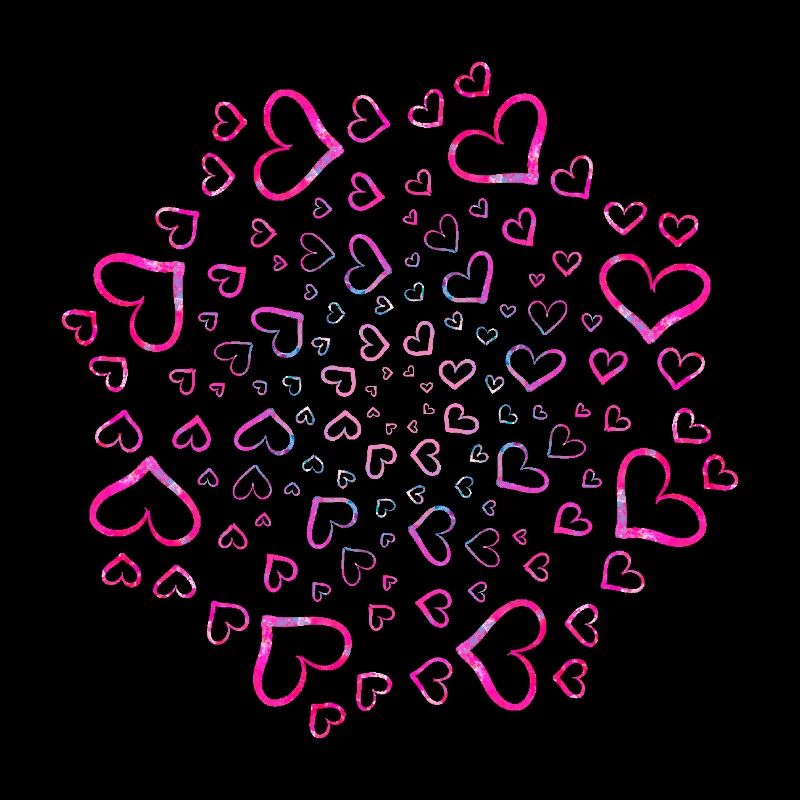 Mandala pinke Herzchen