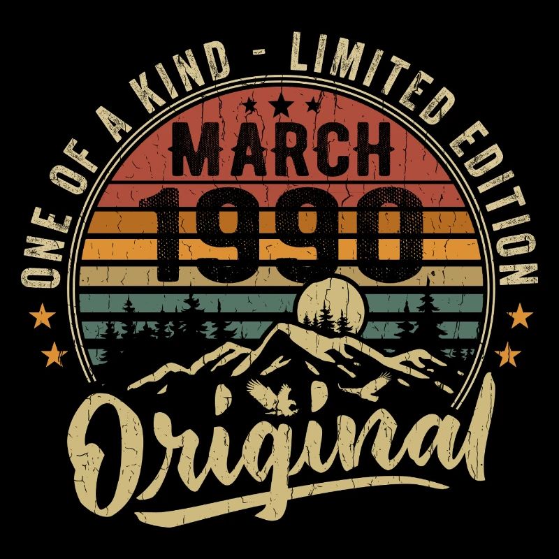 Idées D’anniversaire Mars 1990 Original March 1990