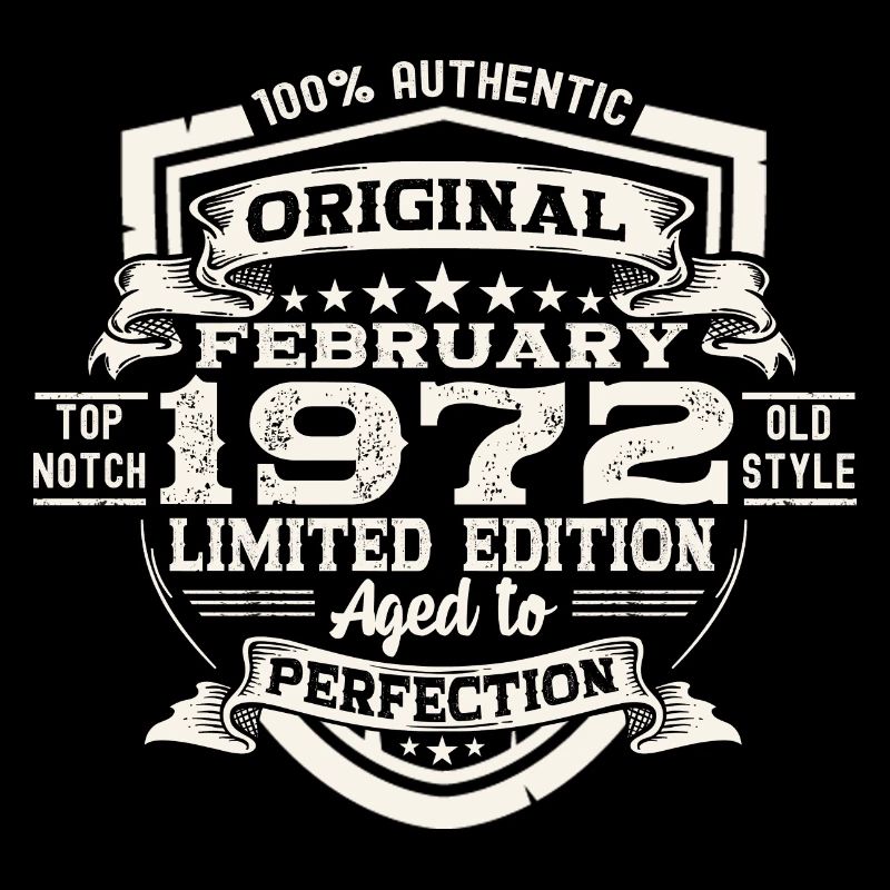 February born 1972 51st birthday gift man