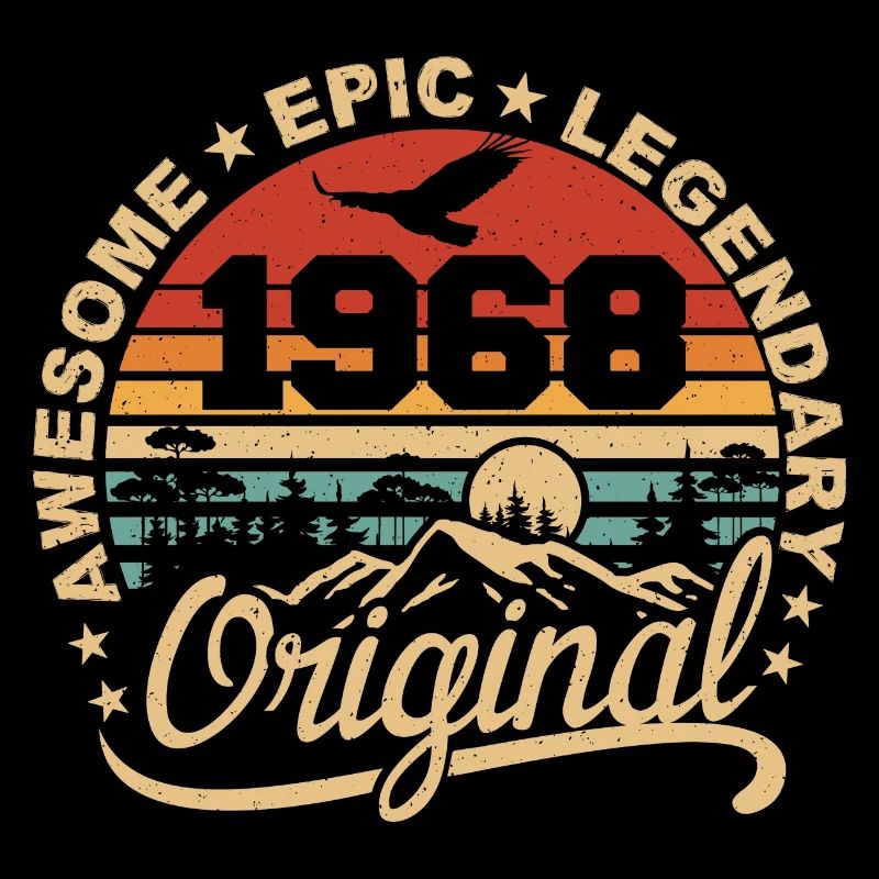Original 1968 Retro 1968 Birthday Gift