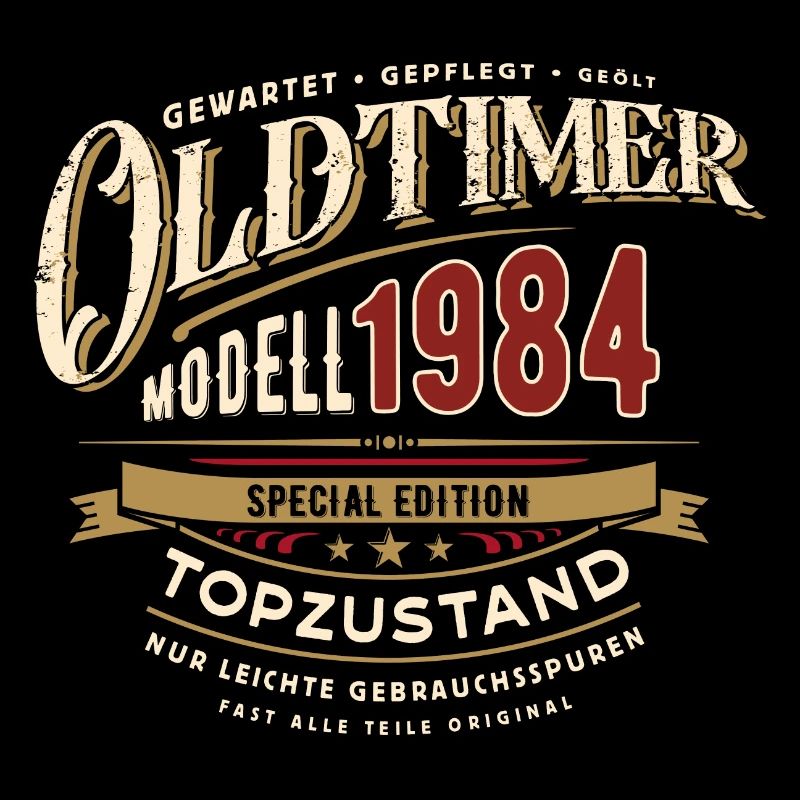 Oldtimer Modell 1984 - Geburtstag - Jahrgang