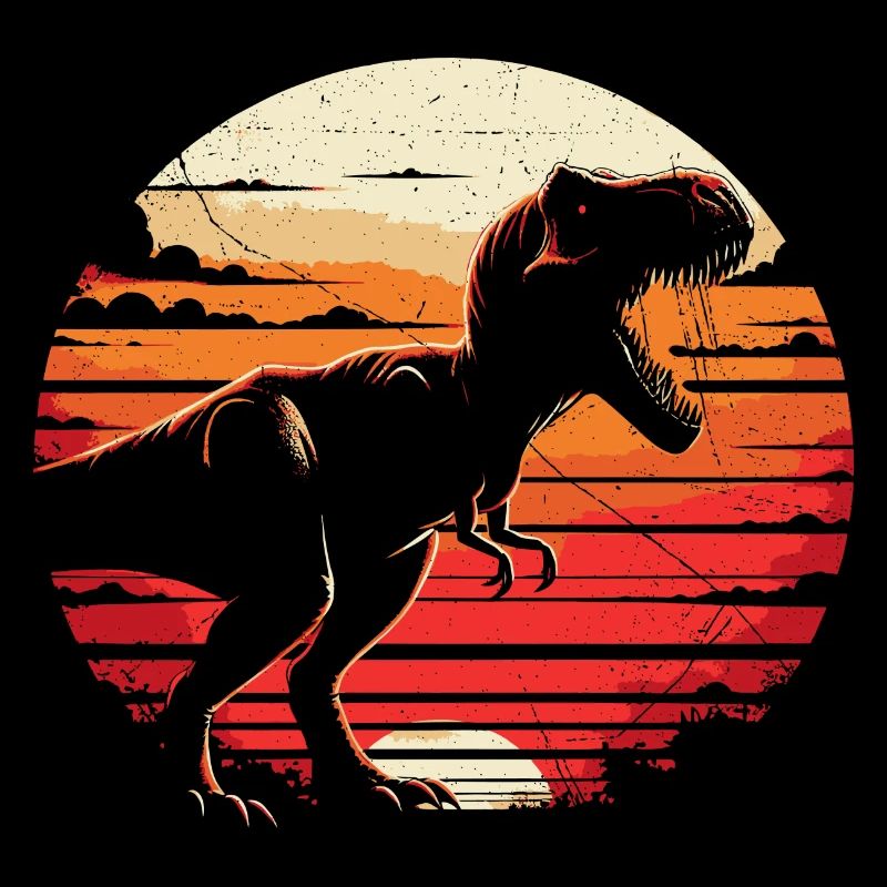 Dinosaurier T-Rex Retro Vintage Dinosaurier Liebhaber Geschenk