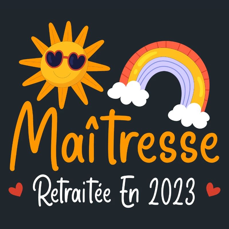 Maitresse retraitée 2023 cadeau maîtresse d'école