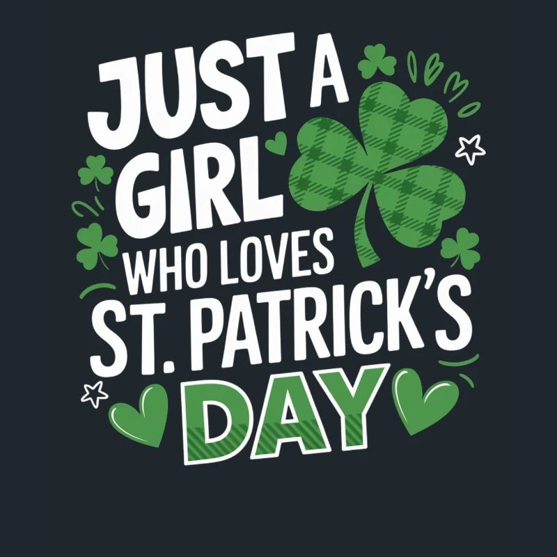 Juste une fille qui aime le trèfle de la Saint-Patrick