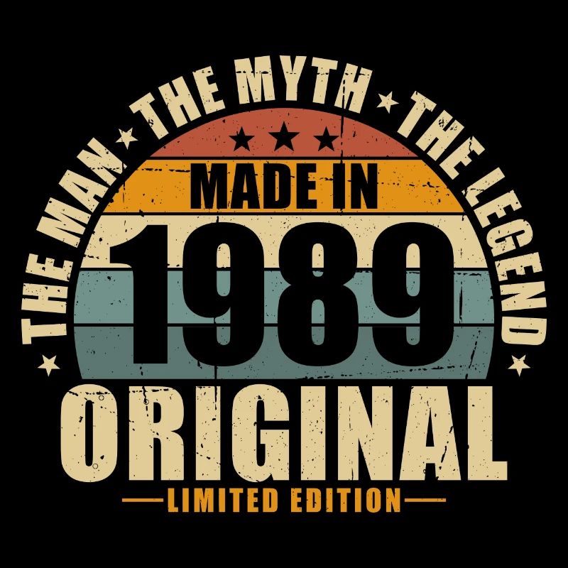 1989 Vintage Born Man Myth Legend