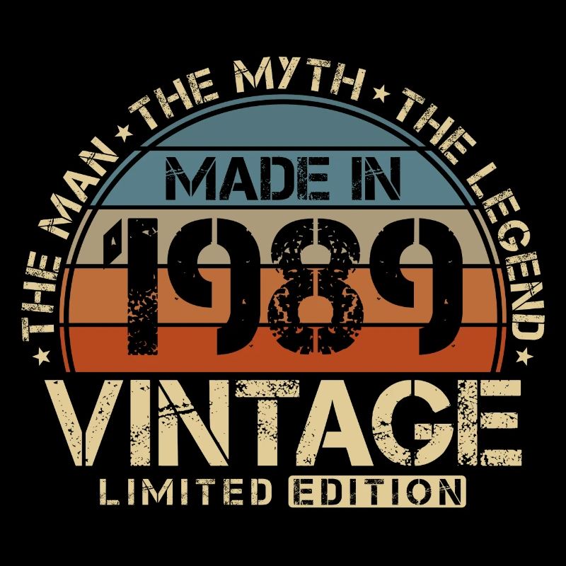 1989 Vintage Born Man Myth Legend