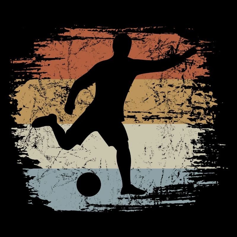 Fußball - Retro - Vintage - Silhouette