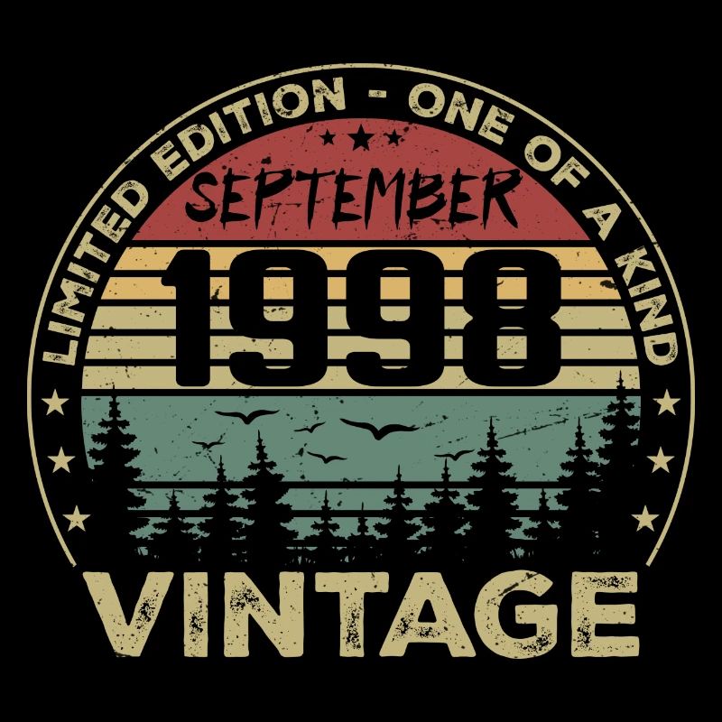 September 1998 Vintage Birthday Gift 1998