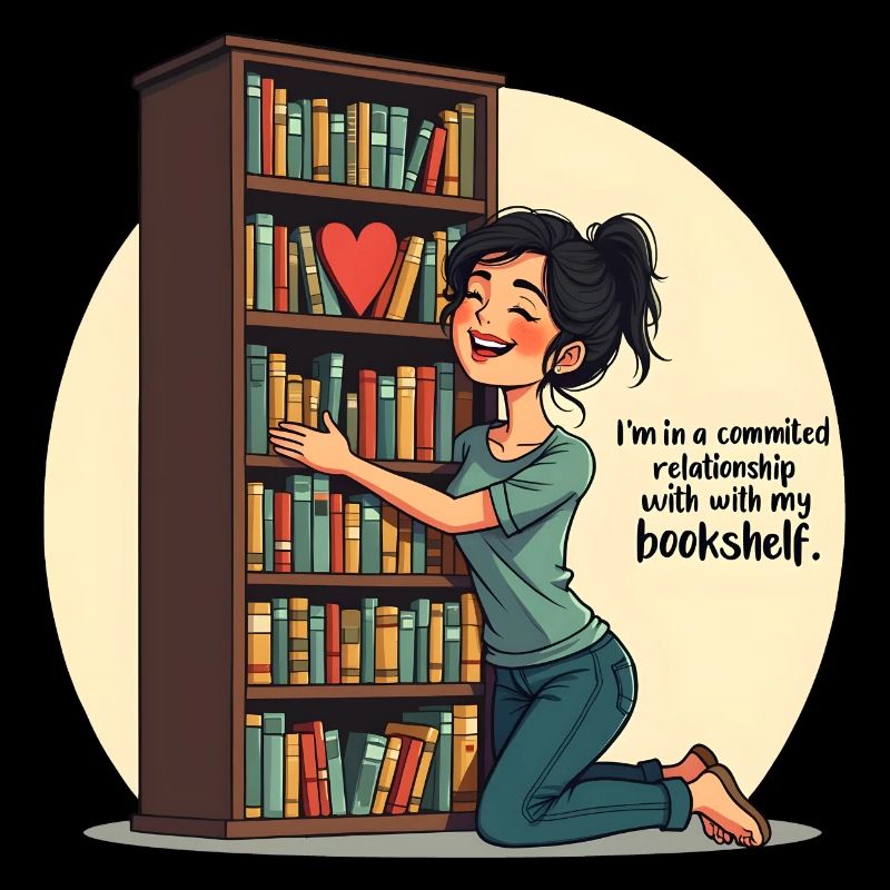 Leseratte Bücherwurm an einem Bücherregal