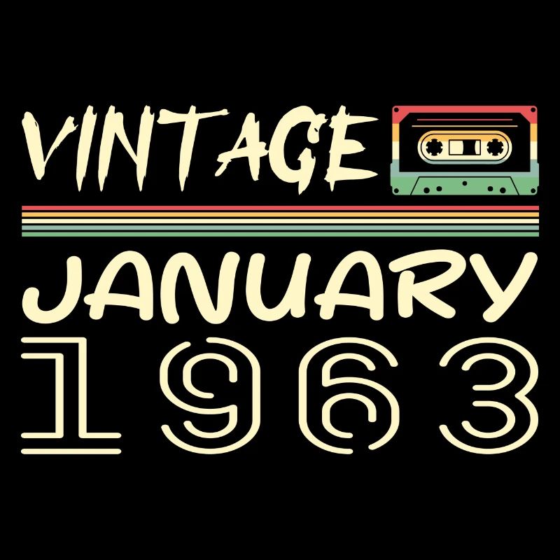 Vintage Janvier 1963 - Anniversaire Janvier 1963