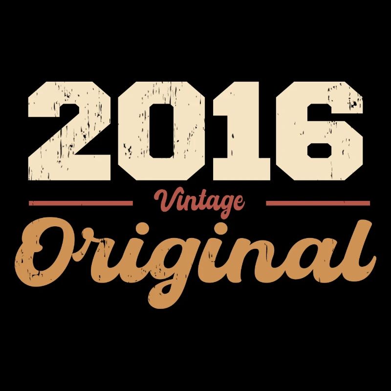 2016 Vintage Anniversaire Rétro Cadeau 2016
