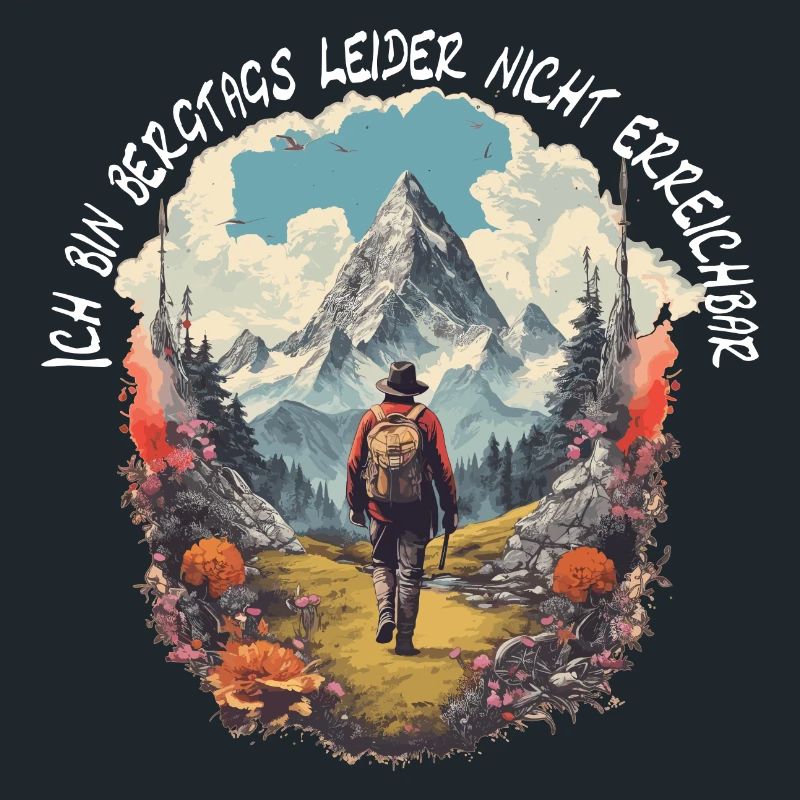 Wandern oder Klettern in den Bergen