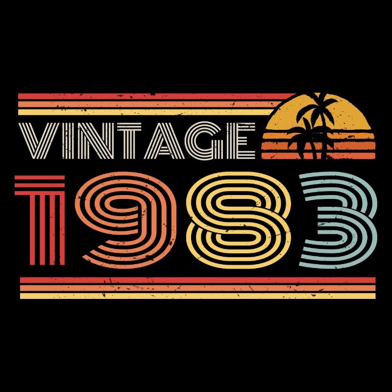 1983 Tenue d’anniversaire en édition limitée 1983 Vintag