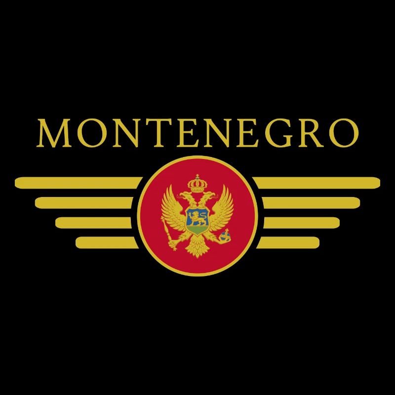 J’aime le Monténégro, T-shirt design de style élégance