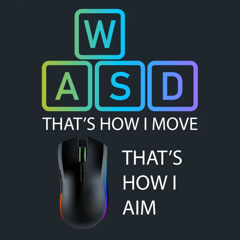 WASD Aim Gaming Zocken Videospiel, PC, Computer