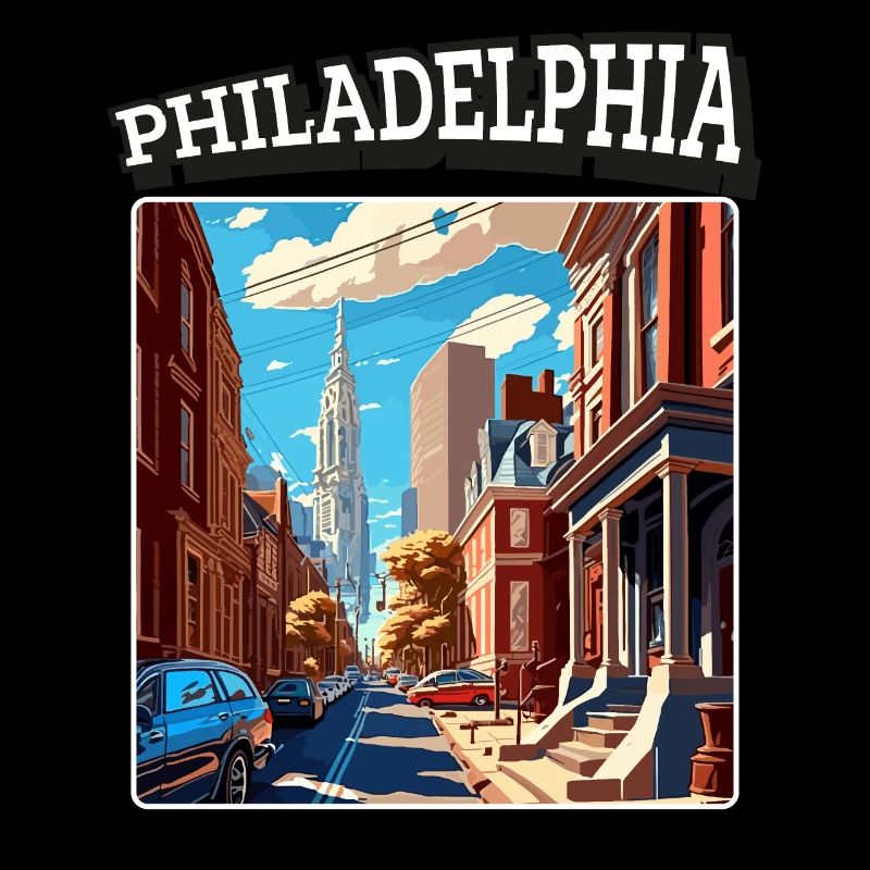 Vintage Philadelphia Retro Design