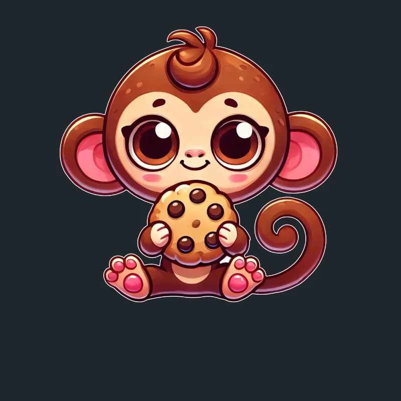 variation 30404Mignon Singe Chimpanzé Cookie Cartoo