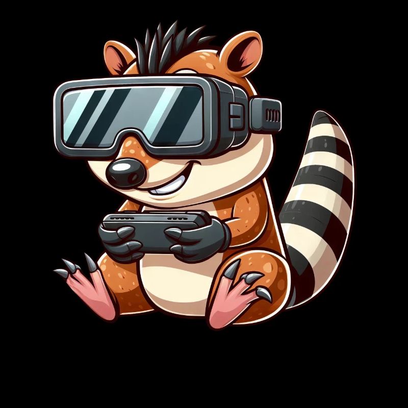 Hyäne VR Gamer Virtual Reality Zocker